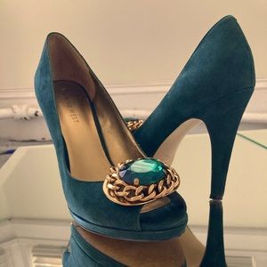 Nine West Elnora Pump dark green size 7.5